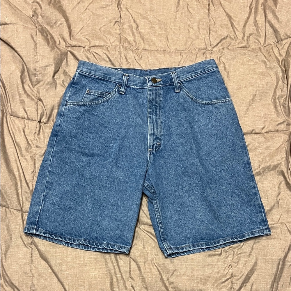 Wrangler Men's Blue Jean Shorts 34 EUC